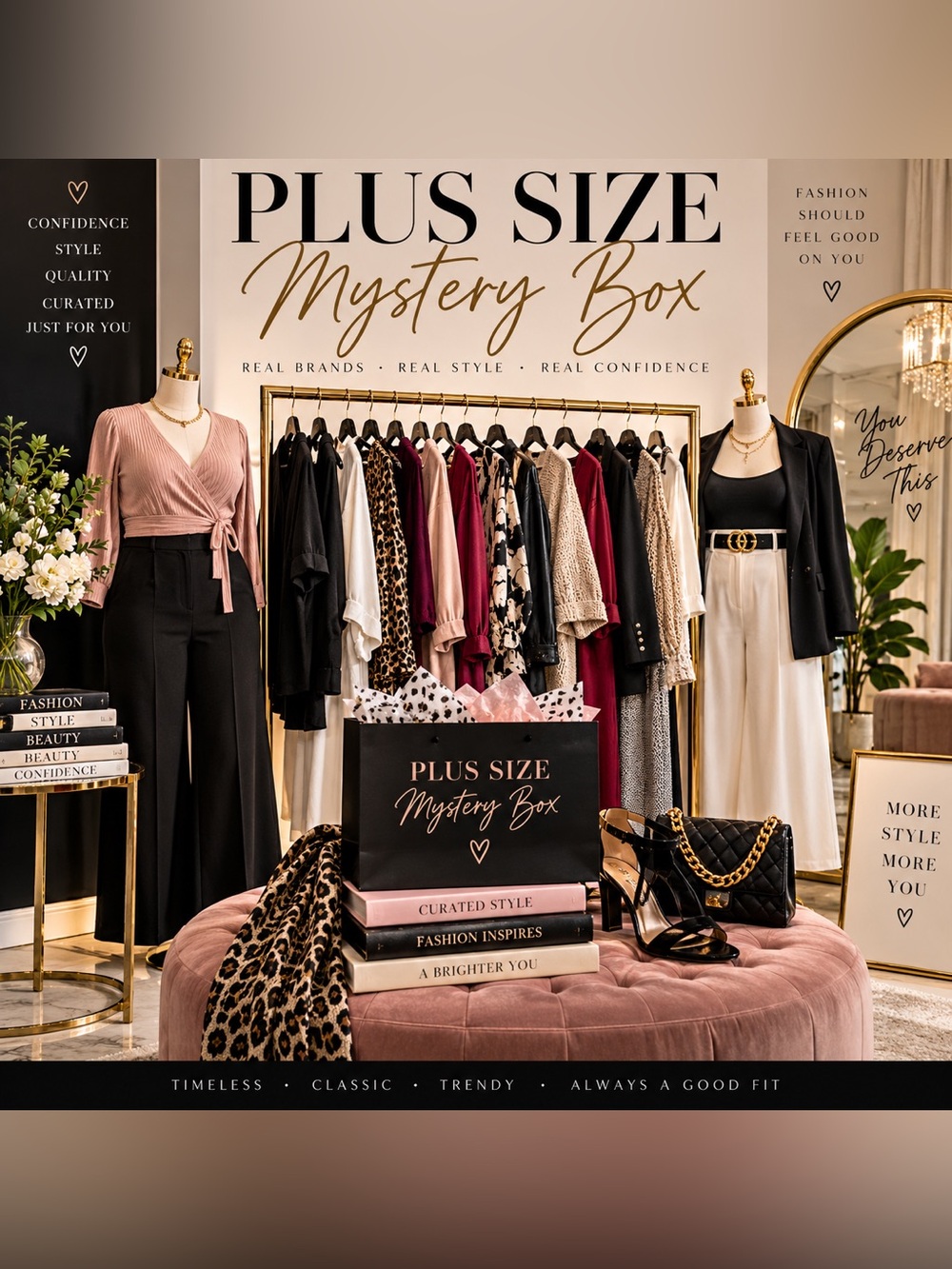 Plus Size Mystery Box 5 Pc Women’s Clothing Reseller Bundle XL 1X 2X 3X